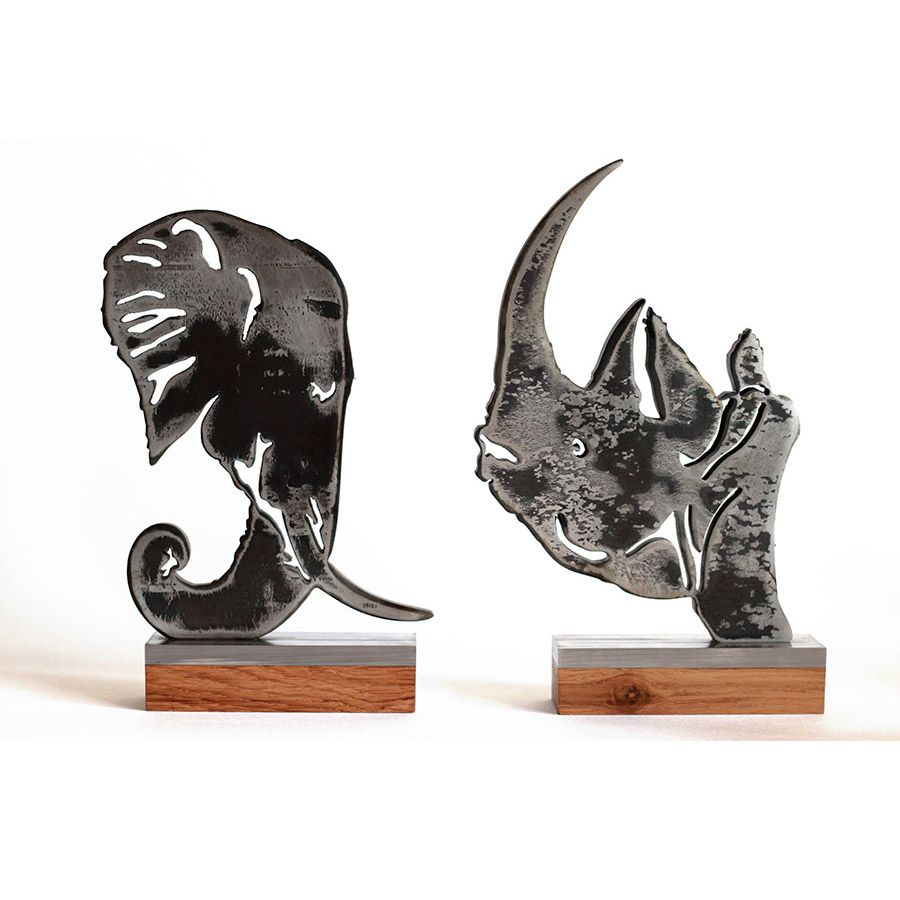 Elephant and Rhinoceros